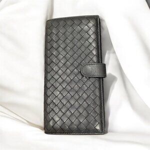Authentic Bottega Veneta Intrecciato Leather Wallet